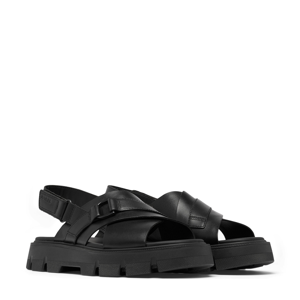 Sorel Black Chunky Sandals